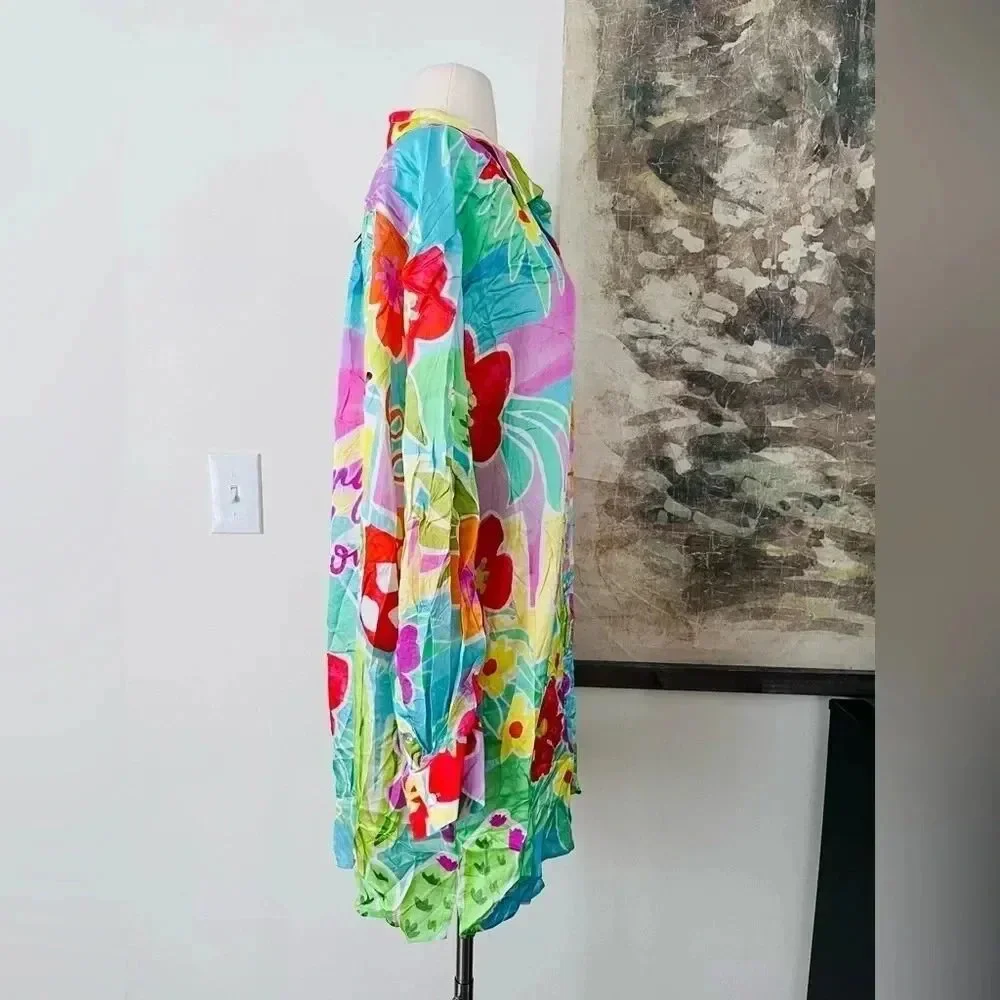 Free People Spell Margi Hour Shirt Dress Size Medium NWOT $199 - Picture 6 of 14